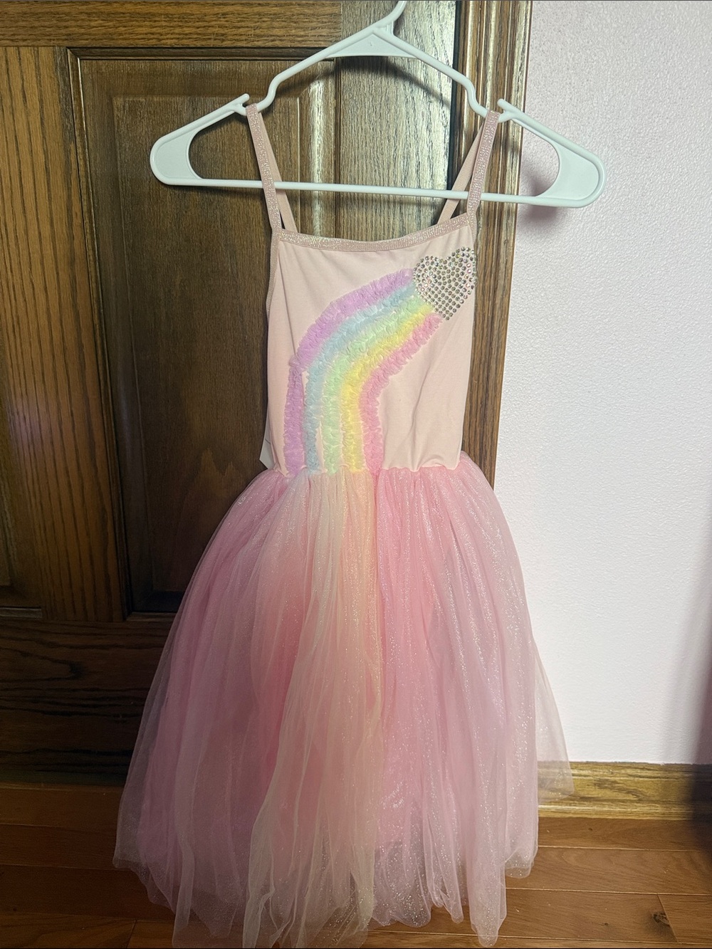 Lola + The Boys Pink Pastel Rainbow Tulle Dress